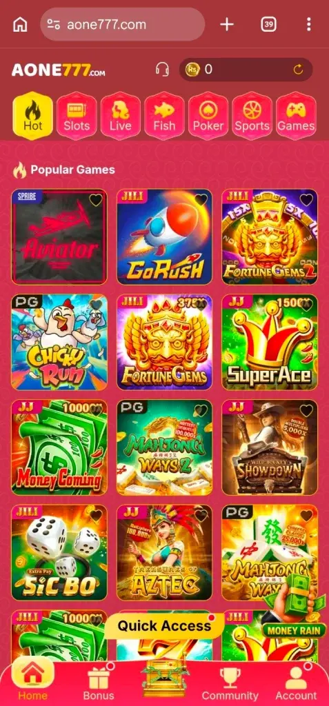 Aone777 Game