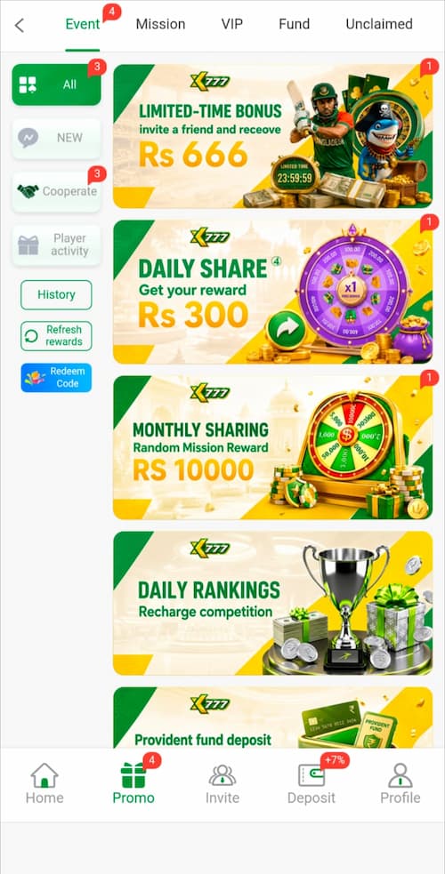 XK777 Game features and bonuses